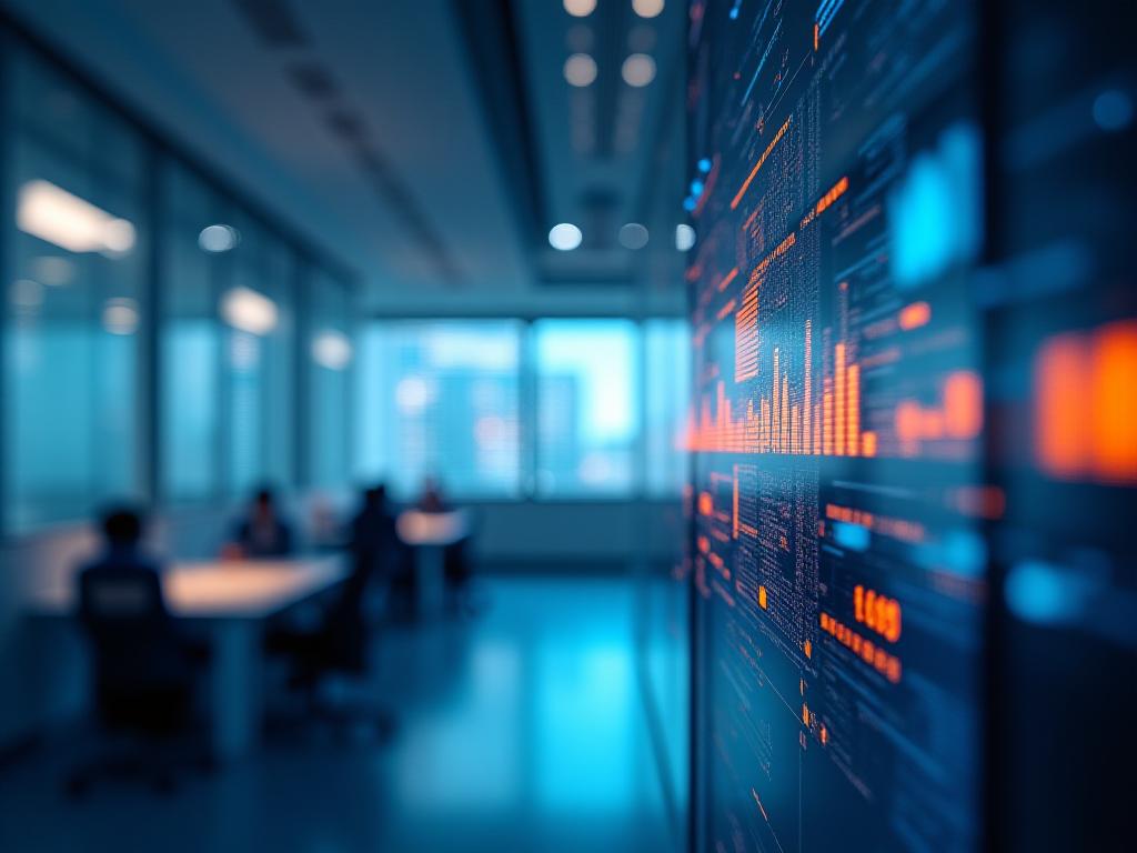 Data visualization dashboard showing complex analytical trends